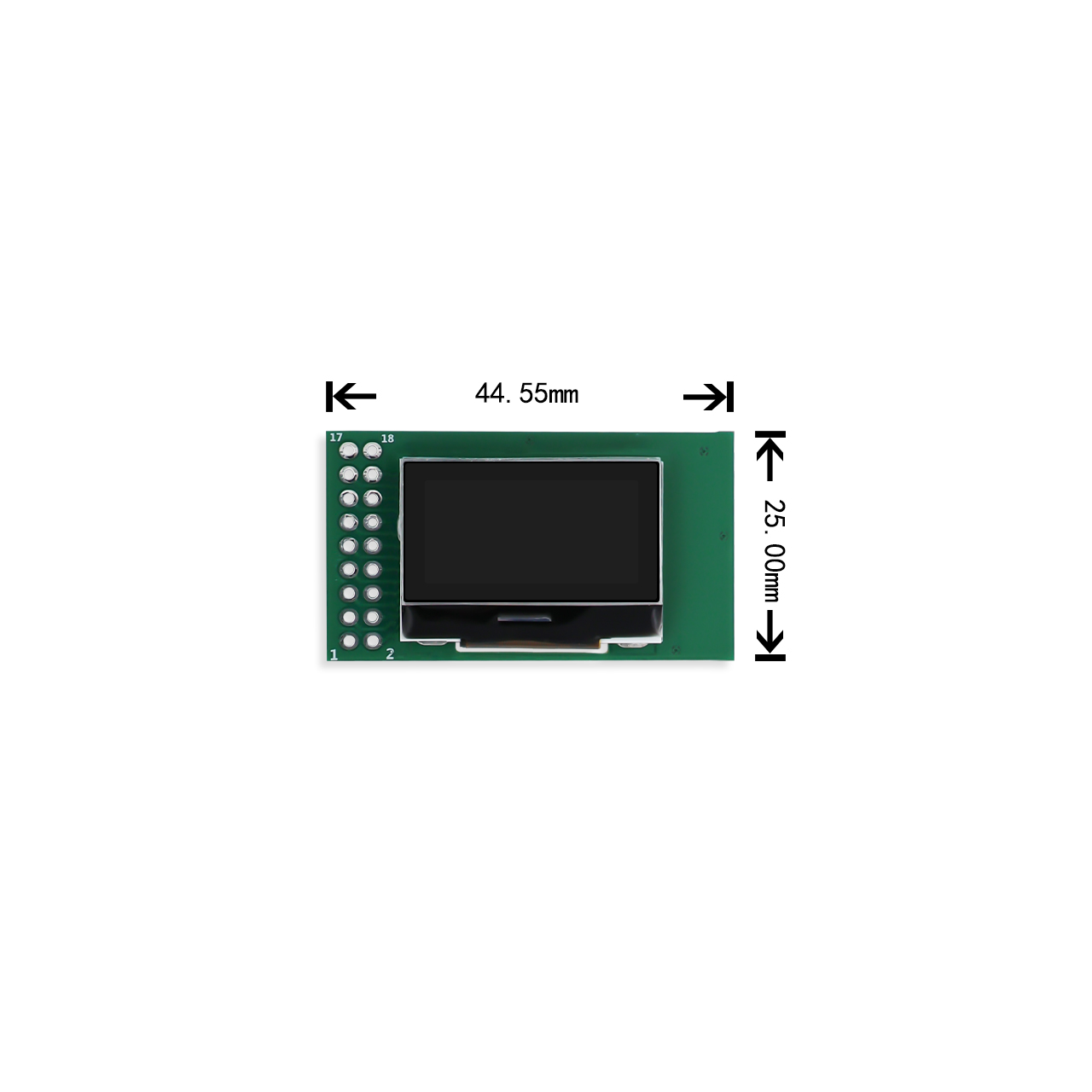 128x64 Graphic LCD Module FSTN Background Display With ST7565R Driver Chip